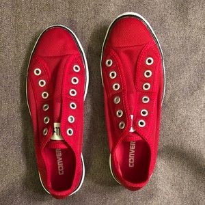 Red mesh Converse. Basically brand new